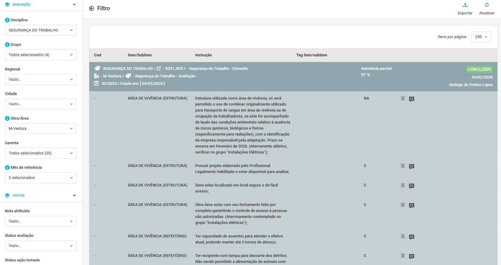 QualiTab AVAL - Governança Técnica das Obras
